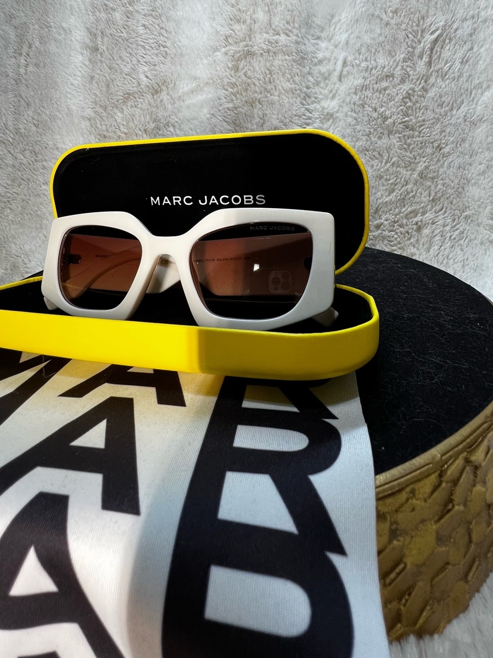 The Marc Jacobs MARC 774/S Women’s Authentic Sunglasses with Yellow Case
